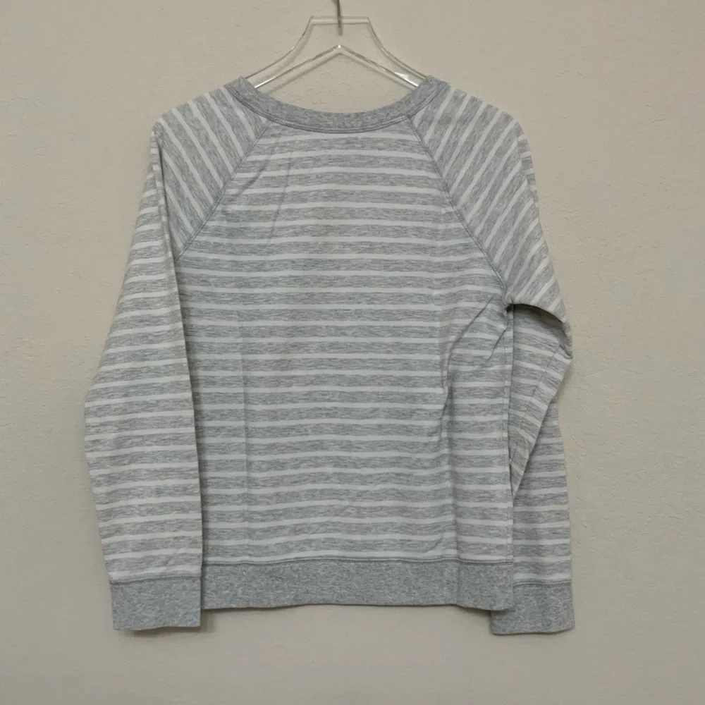 Old Navy Grey Striped Sweatshirt - Picture 2 of 2